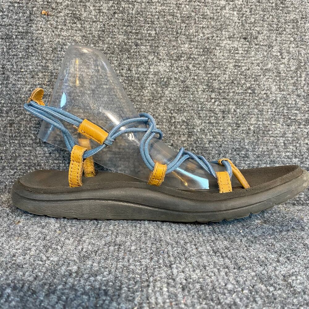 Teva Voya Infinity Sandals Womens 8 Blue Slip On Strappy Comfort Casual Boho - Picture 3 of 6